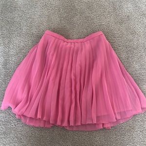 ASOS Pink Pleated Mini Skirt
